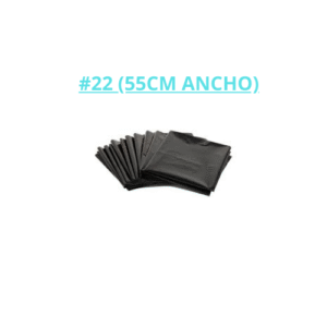 BOLSA BASURA NEGRA #22 (55CM ANCHO) KILO