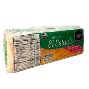 Queso tajado bloque x 2.5 kg